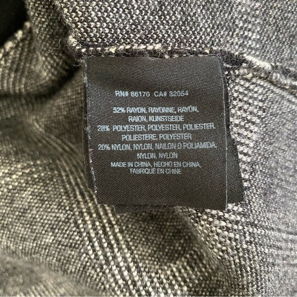 Moth by Anthropologie Windowpane Knit Sweater Blazer Black White S Office Career - Picture 13 of 14